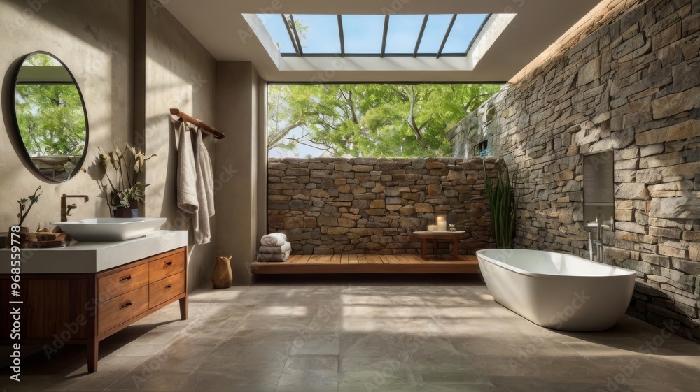 Fototapeta premium interior of a bathroom