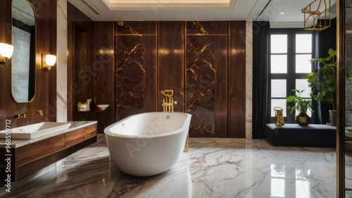 luxury bathroom interior