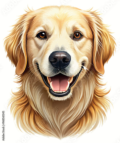 golden retriever dog vector image