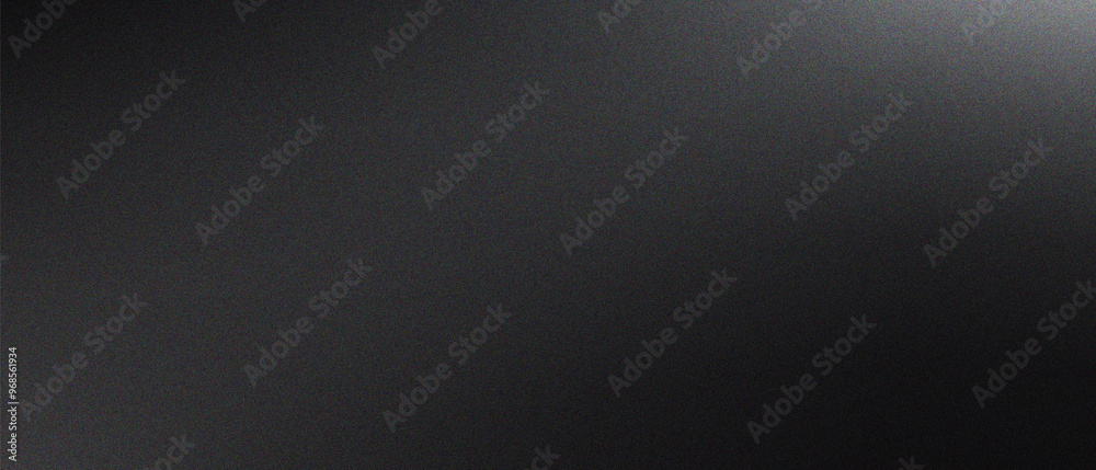 Gradient Grey Black White Monochrome Abstract Background with Noise Grainy Texture. For poster, banner, flyer and presentation.
