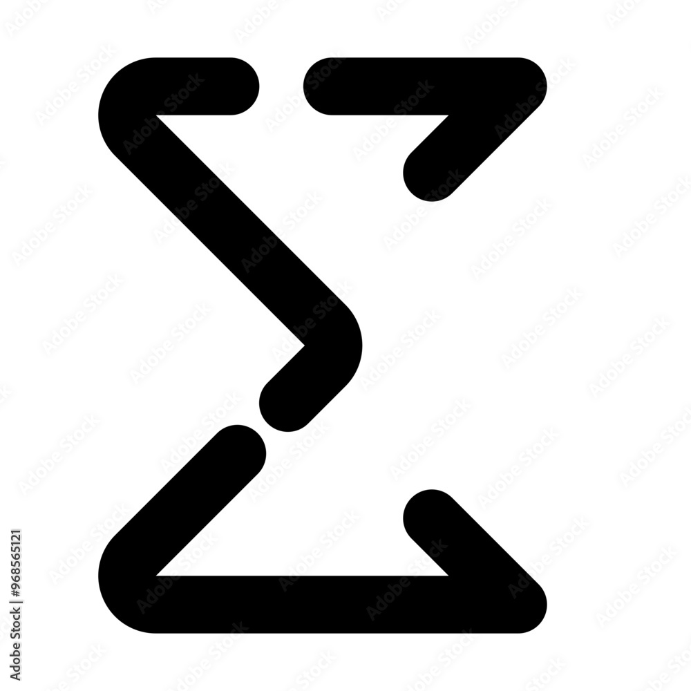 Sigma Icon Broke Line Style Sigma Icon Broke Line Style