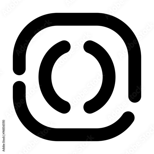 Regular Brackets Icon Broke Line Style