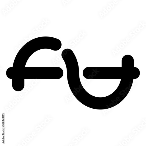 Sin Icon Broke Line Style