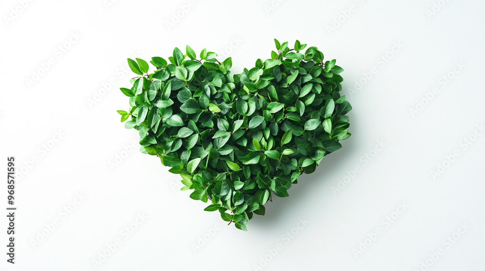 green leaves set against a clean white background green leaves set against a clean white background