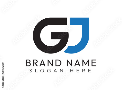 GJ letter logo, GJ logo, GJ monogram logo premium and unique logo