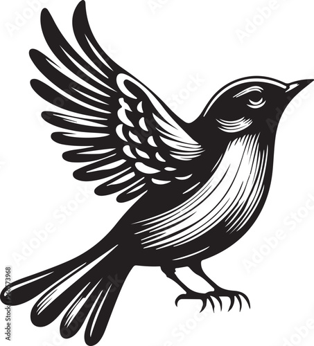 Bird silhouette vector illustration,