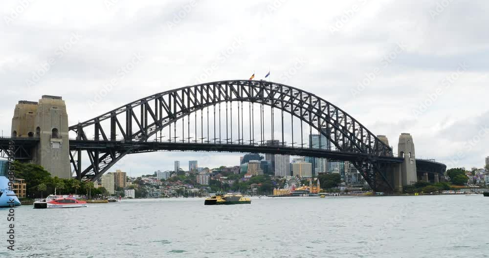 Sydney Harbor Bridge, one of the landmarks of Sydney, Australia. Sydney Harbor Bridge, one of the landmarks of Sydney, Australia.