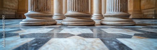 Classical Architecture with Marble Columns photo