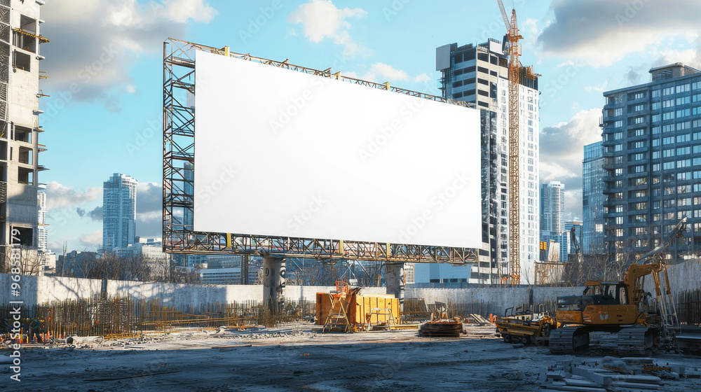“City Heights: Blank Billboard on the Wall” “City Heights: Blank Billboard on the Wall”