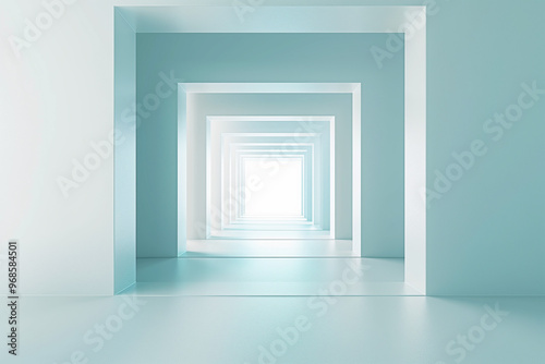 Futuristic 3D Virtual Space Background
