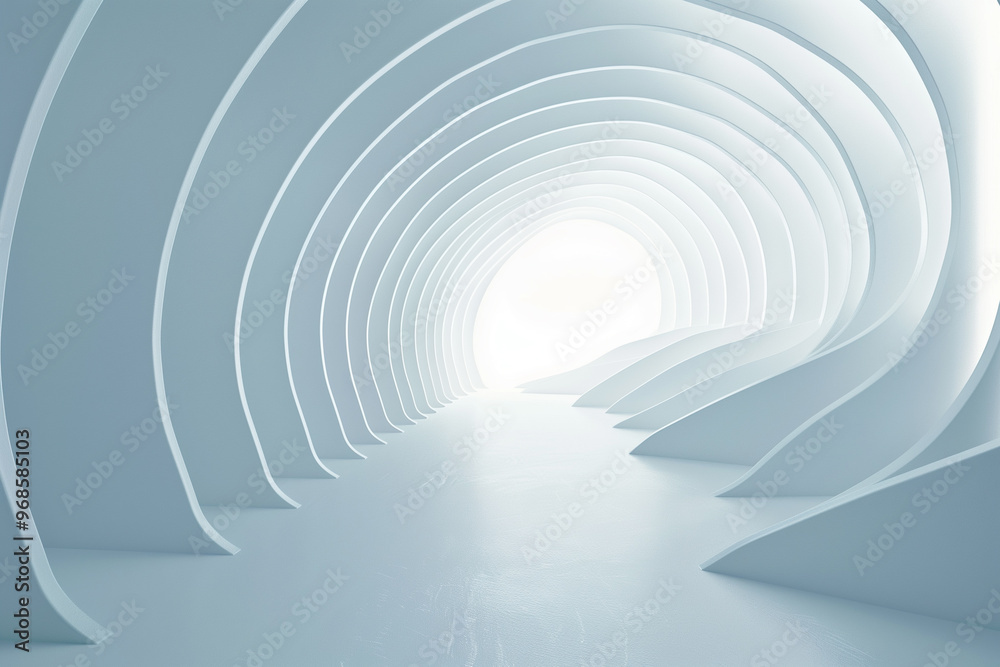 Naklejka premium Futuristic 3D Virtual Space Background