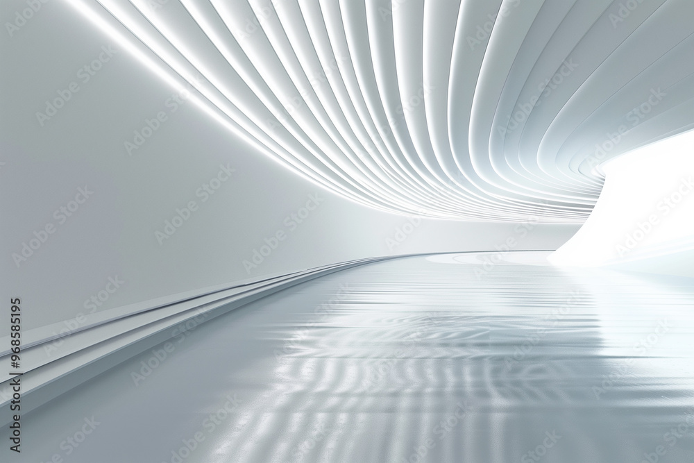 Naklejka premium Futuristic 3D Virtual Space Background