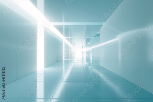 Futuristic 3D Virtual Space Background