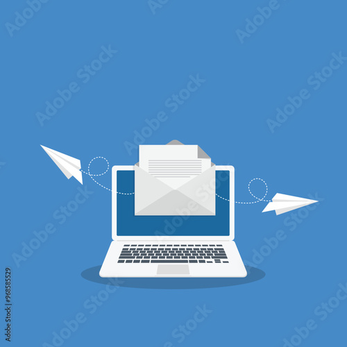 Email. Newsletter concept.	