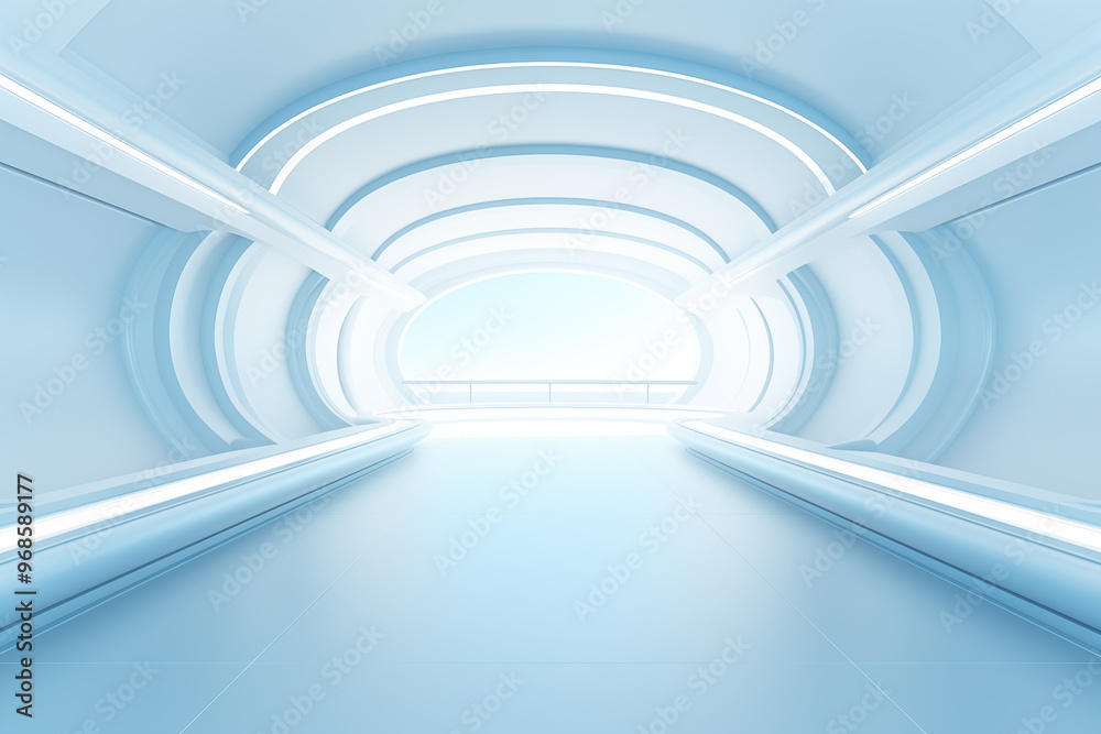 Obraz premium Futuristic 3D Virtual Space Background