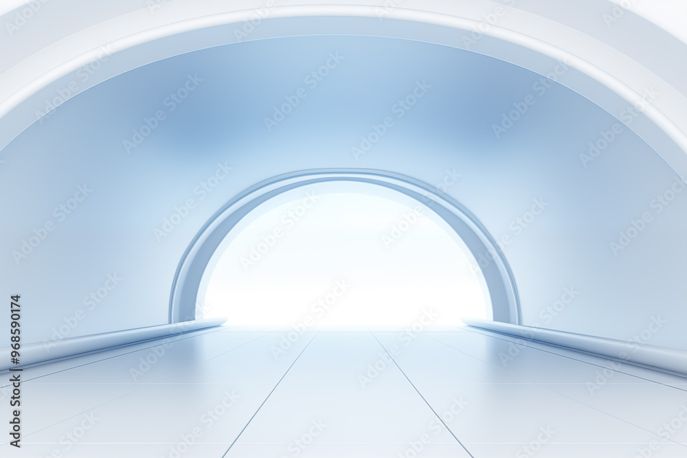 Fototapeta premium Futuristic 3D Virtual Space Background