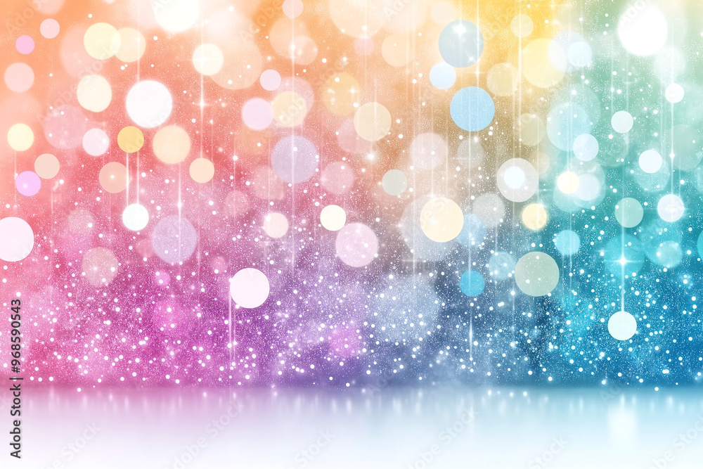 A colorful background with many small circles and stars. The background is a mix of pink, blue, and green A colorful background with many small circles and stars. The background is a mix of pink, blue, and green