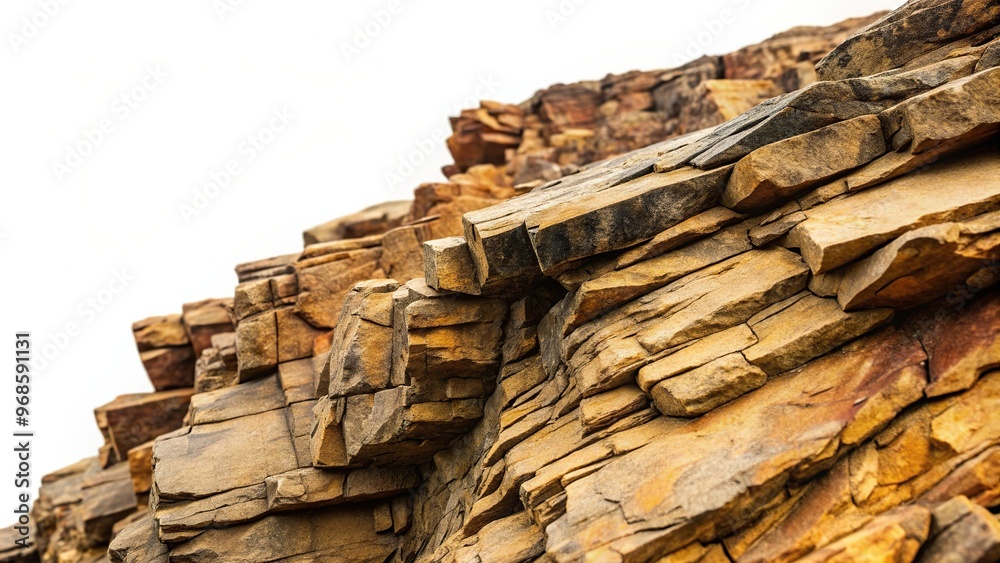 A close up view of a rugged cliff and rough rock stone against a plain white background, nature, white background, extreme, rock, rugged, close-up,cliff, sharp, texture, rocky A close up view of a rugged cliff and rough rock stone against a plain white background, nature, white background, extreme, rock, rugged, close-up,cliff, sharp, texture, rocky