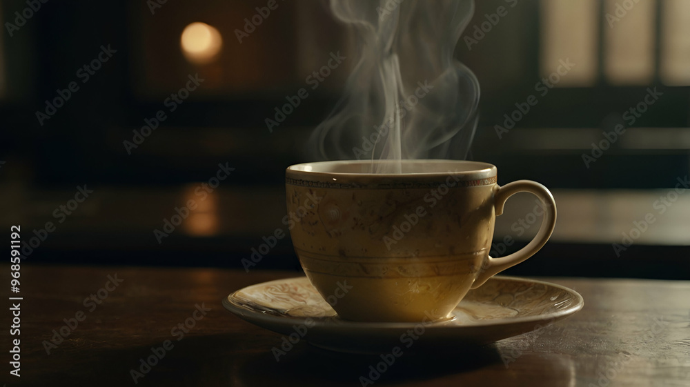 Obraz premium Americano in hot cup