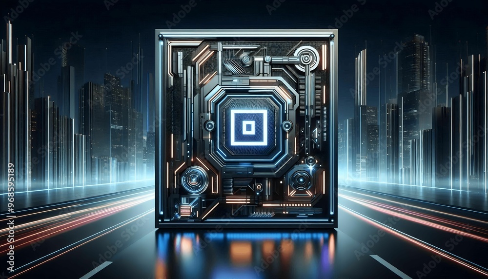 Obraz premium Futuristic Brand Identity