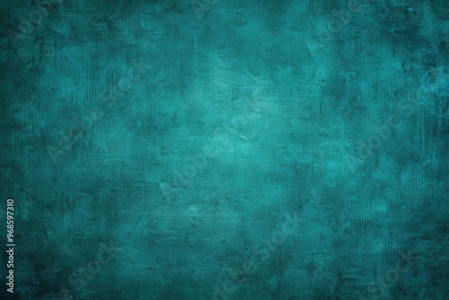 Dark teal textured wide background, wall, panoramic, turquoise, color, textured, texture