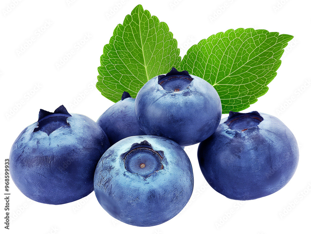 Obraz premium blueberries on a white background