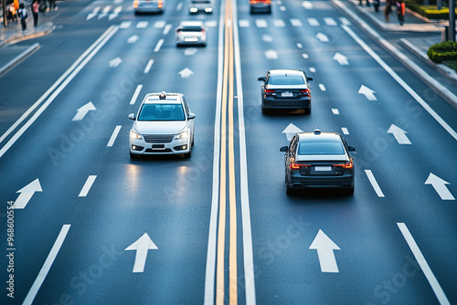 Wallpaper Mural Autonomous vehicle lanes for self-driving cars Torontodigital.ca
