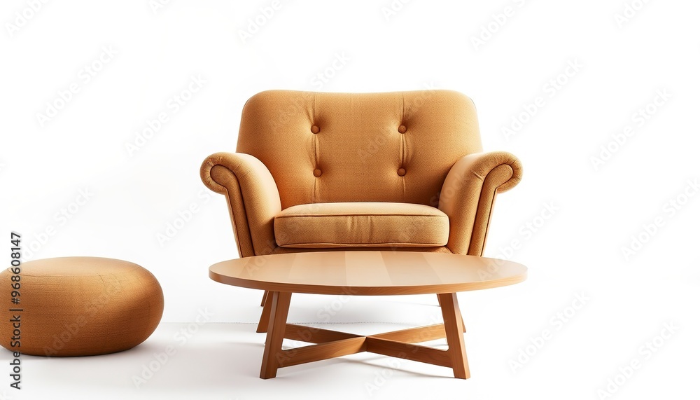 Fototapeta premium Contemporary living room interior with cozy sofa 