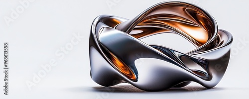 Striking, abstract metal sculpture with sharp angles, industrial, contemporary, sculpture, visual intrigue :: metallic luster, intricate composition, three-dimensional form