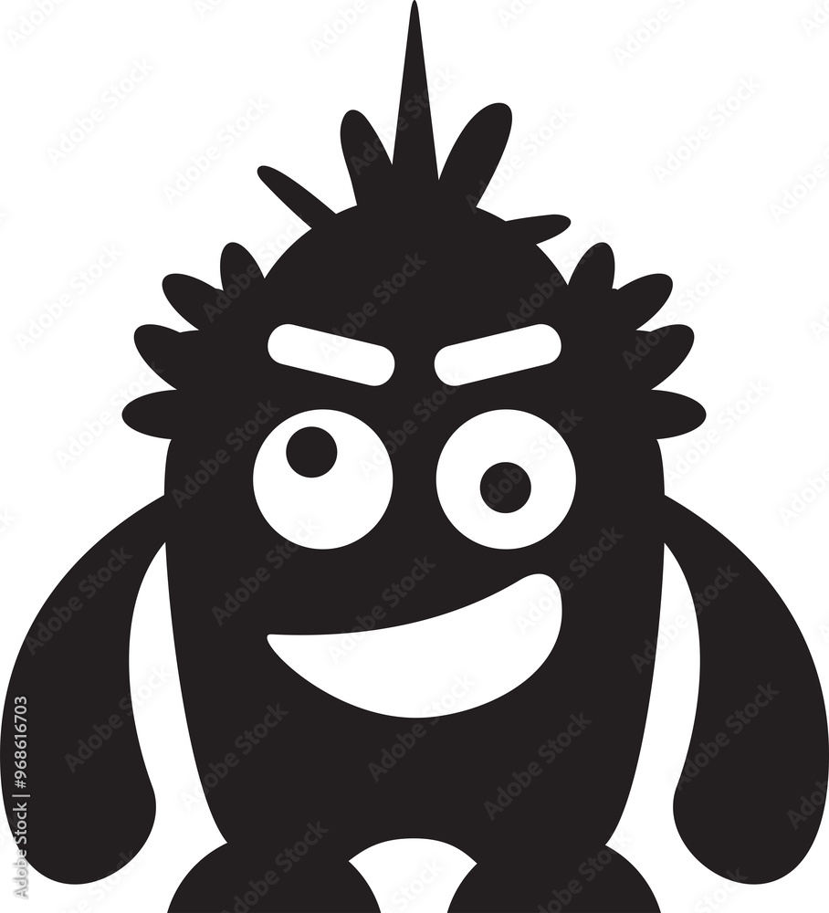 Obraz premium Cute Monster Character Icon