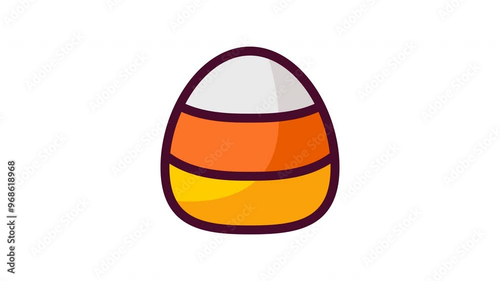 Candy corn icon animation