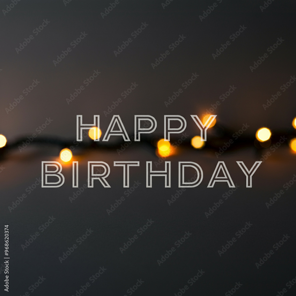 Fototapeta premium Happy Birthday
