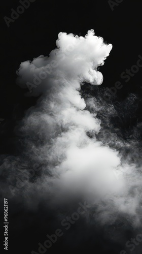 White Smoke in Dark Atmosphere