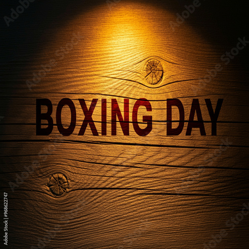 Illuminated "Boxing Day" te...