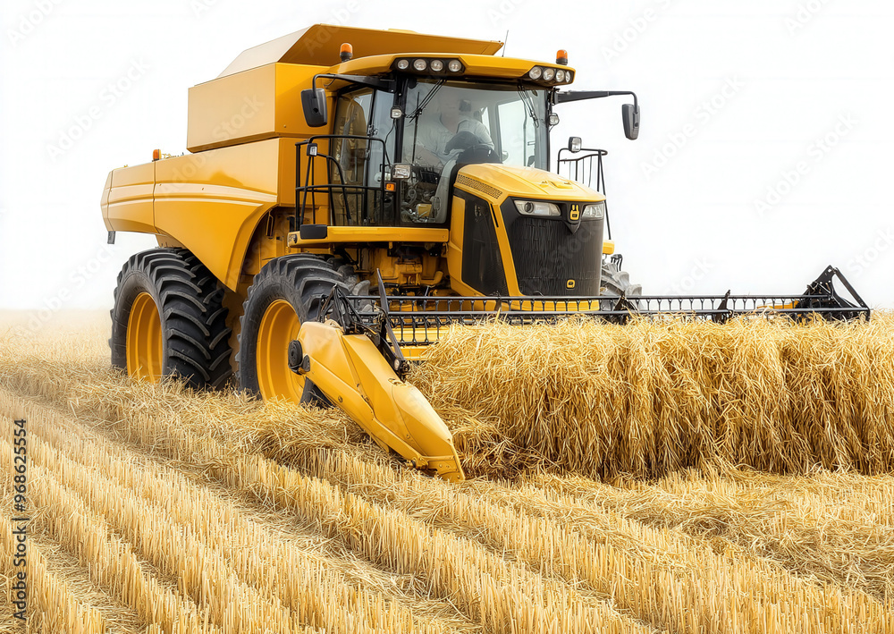 Obraz premium Combine Harvester Isolated