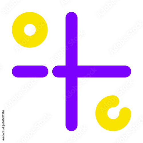 Hyperbole Icon Broke Line Two-Tone Style