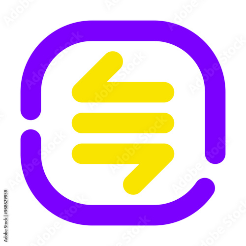 More or Less Icon Broke Line Two-Tone Style