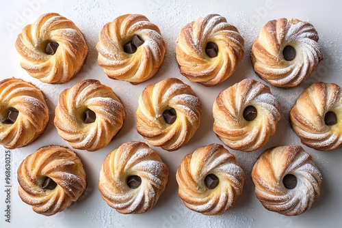 A delectable arrangement of mouthwatering baked pastries