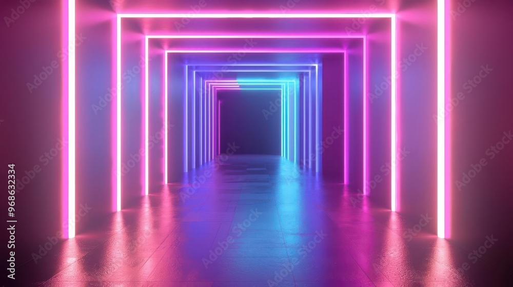 Soft, velvety neon background with a matte finish Soft, velvety neon background with a matte finish