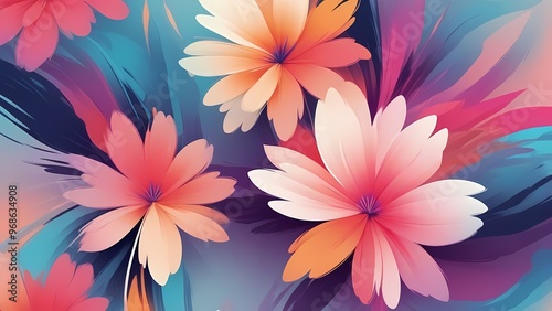 abstract colorful gradient background design wallpaper