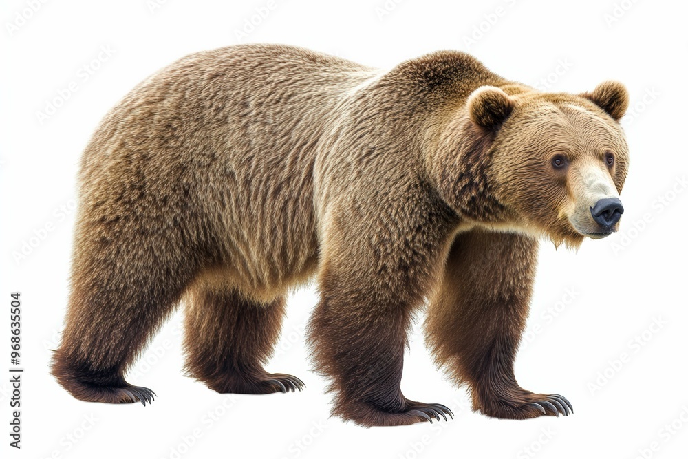 Obraz premium A Photo bear with isolated white background 