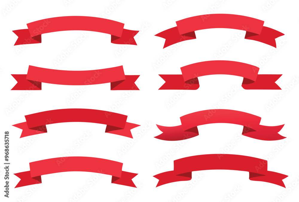 Christmas themed ribbon banners vector Design Collection Christmas themed ribbon banners vector Design Collection