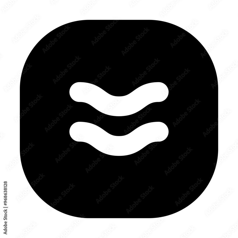 Approximately Equal Icon Filled Style Approximately Equal Icon Filled Style