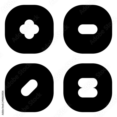 Calculator Icon Filled Style