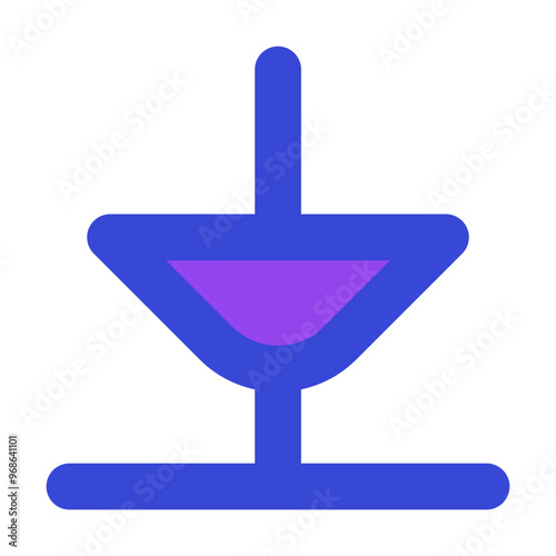 Parabola Icon Filled Two-Tone Style