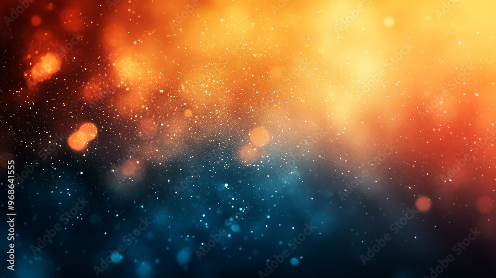 Fototapeta premium Grainy Gradient Background in Teal, Orange, White, and Blue Tones