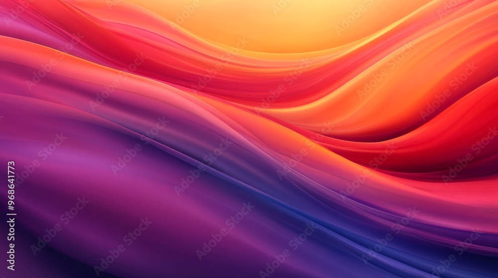 Abstract colorful waves with gradient hues Abstract colorful waves with gradient hues