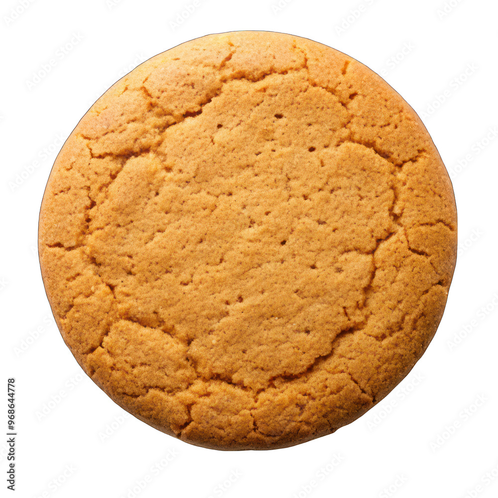 Round ginger Cookie isolated on transparent background Round ginger Cookie isolated on transparent background