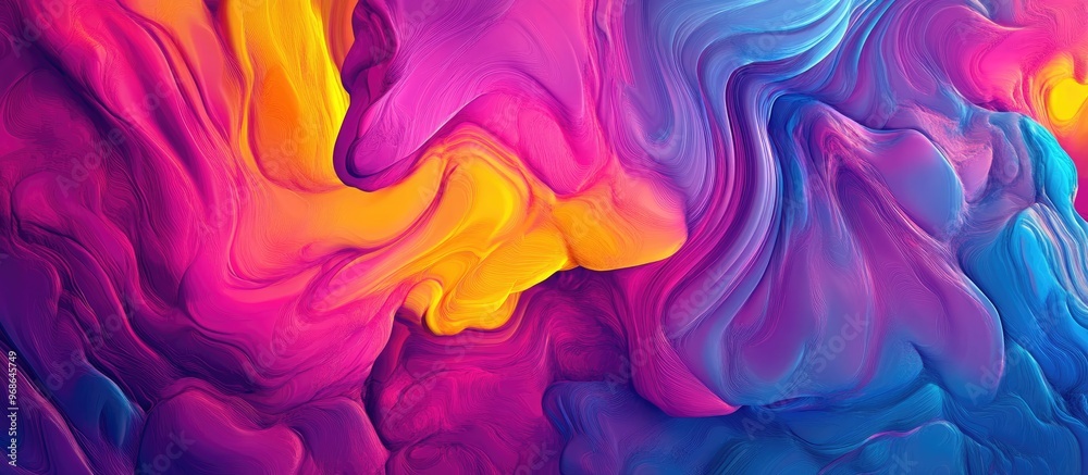 Vibrant color patterns generated through 2D rendering techniques Vibrant color patterns generated through 2D rendering techniques