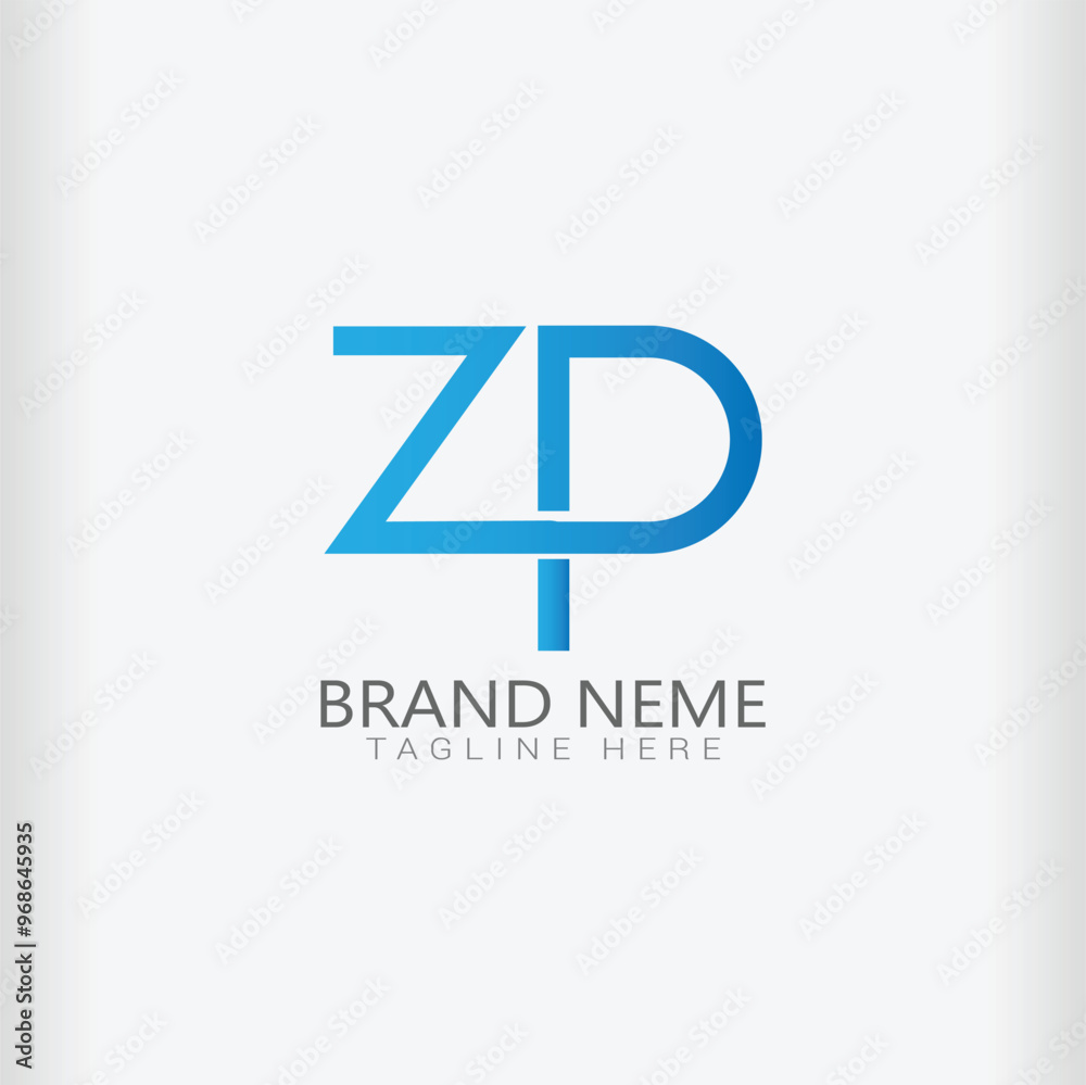 gradient zp logo template vector illustration logo collection gradient zp logo template vector illustration logo collection